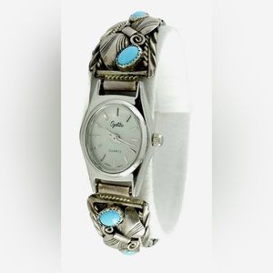 Lady's Optics Japones Watch accented with Vintage S Ray Navajo Sterling Silver